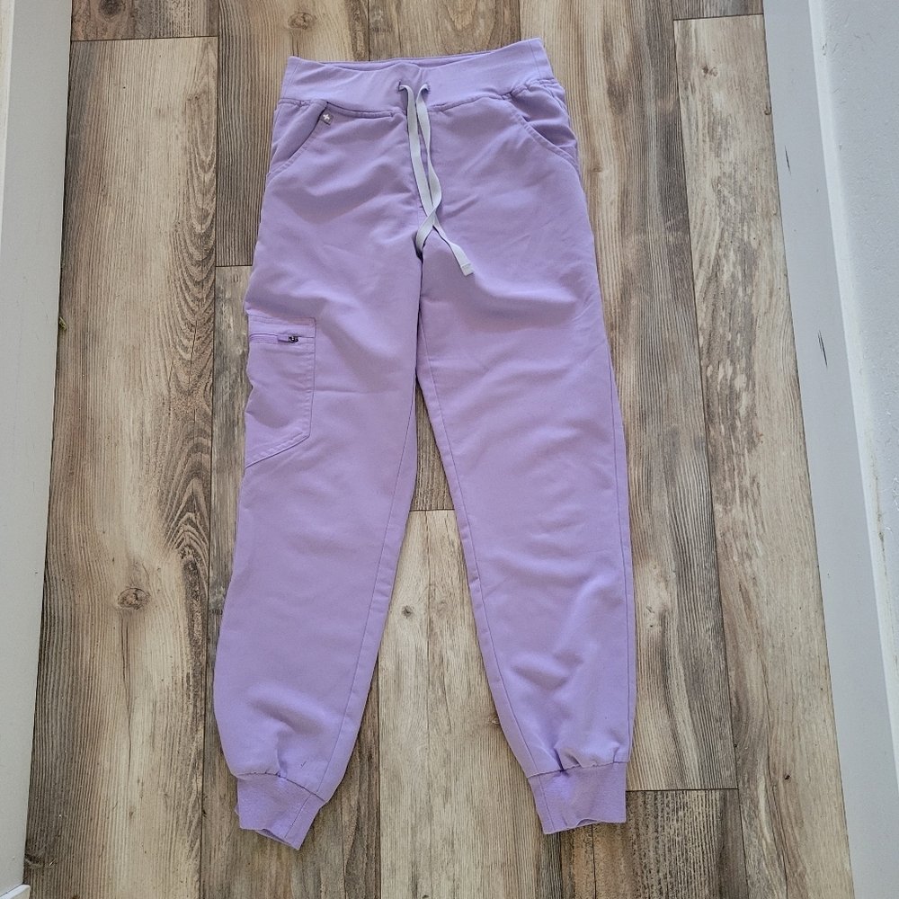 Figs XS Lilac Jogger Pants - Light Purple